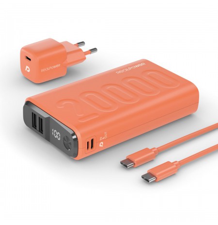 RealPower Powerbank PB-20000 set orange 20000mAh