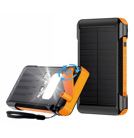 ACV Emergency 10000mAh Solar & Hand Crank Charger