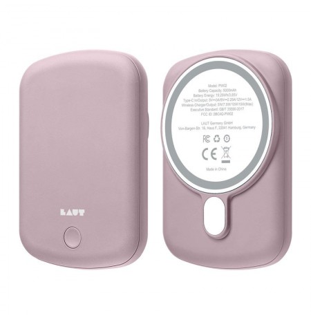 LAUT L_PCH_P power bank 5000 mAh Wireless charging Pink