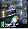 Extralink RADIO AWARYJNE BLUETOOTH SOLARNE Z KORBKA DYNAMO POWERBANK 4000MAH Z LATARKA SOS BT-4000 Portable Analog & digital
