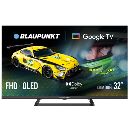 Blaupunkt QLED TV | 32QBG6000S | 32 | Smart TV | Google TV | Black
