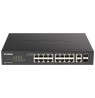 D-Link DGS-1100-18PV2 network switch Managed L2 Gigabit Ethernet (10/100/1000) Power over Ethernet (PoE) 1U Black