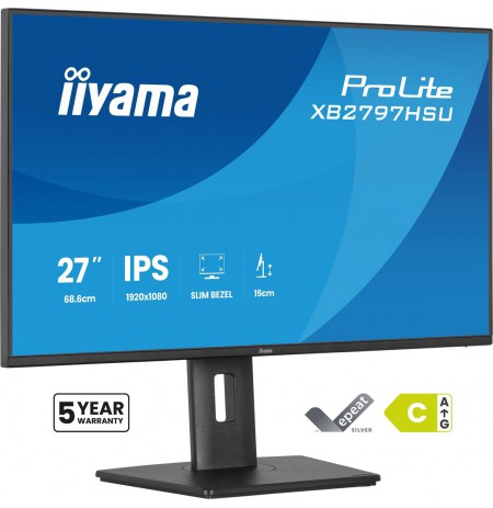 IIYAMA 68.6cm (27")   XB2797HSU-B1 16:9 HDMI+DP+USB-C IPS