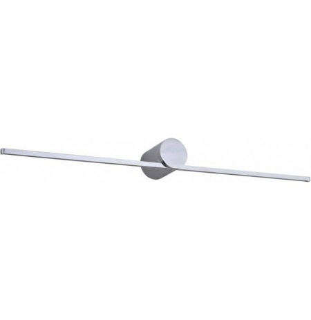 wall LED light modern slim L IP44 chrome