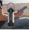RealPower LED outdoor Light 190,solar,schwarz,6.000mAh