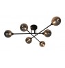 CEILING LIGHT BORA 6XG9 BLACK/SMOKY