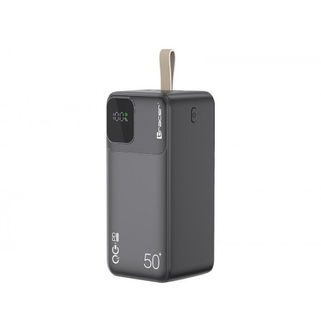Tracer 47825 Prime-V5 50000mAh QC22.5W+PD20W Power Bank, Black