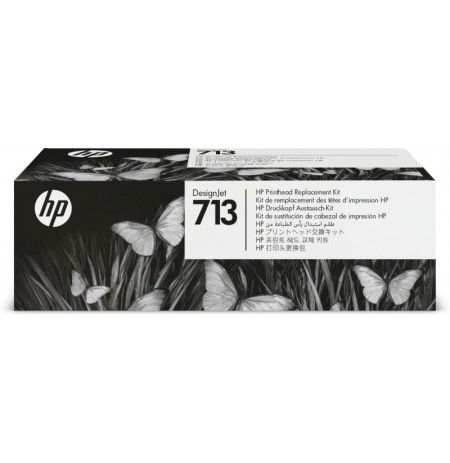 HP 713 (3ED58A) Printhead Replacement Kit, juoda, žydra, purpurinė, geltona