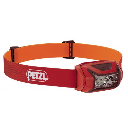 Petzl Actik Red Headband flashlight LED