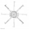 Neomounts CL25-550WH1 Beamer ceiling mount - h 74,5-114,5 cm - easy-install - full motion