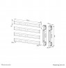 Neomounts AFL55-975BL VESA extension kit 86-115" - max 160 kg