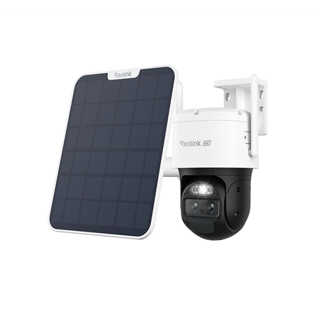 Reolink 4K Dual-Lens Wi-Fi 6 Battery-Powered Security Camera withSolar Panel 2 | Trackmix Series B770 | PTZ | 2.8mm
