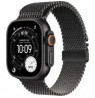 Watch Apple Watch Ultra 3 (2025) 5G 49mm Black Titanium Case with Black Titanium Milanese Loop L - Black