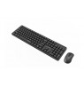 Gembird KBS-WMS-01 Silent key Pro Business wireless desktop set, black, US layout