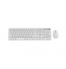 Gembird KBS-WMS-01-W Silent key Pro Business wireless desktop set, white, US layout