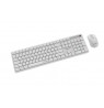 Gembird KBS-WMS-01-W Silent key Pro Business wireless desktop set, white, US layout