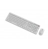 Gembird KBS-WMS-01-W Silent key Pro Business wireless desktop set, white, US layout
