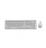 Gembird KBS-WMS-01-W-CYRL Silent key Pro Business wireless desktop set, white, RU layout