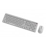Gembird KBS-WMS-01-W-CYRL Silent key Pro Business wireless desktop set, white, RU layout