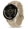 Garmin 010-02785-55 smartwatch / sport watch 3.05 cm (1.2") AMOLED 41 mm Digital 390 x 390 pixels Touchscreen Gold Wi-Fi GPS
