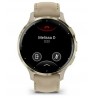 Garmin 010-02785-55 smartwatch / sport watch 3.05 cm (1.2") AMOLED 41 mm Digital 390 x 390 pixels Touchscreen Gold Wi-Fi GPS