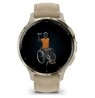 Garmin 010-02785-55 smartwatch / sport watch 3.05 cm (1.2") AMOLED 41 mm Digital 390 x 390 pixels Touchscreen Gold Wi-Fi GPS