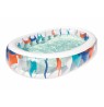 Bestway Inflatable Elliptic Family Pool 2.29m x 1.52m x 51cm - blue