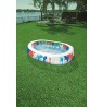 Bestway Inflatable Elliptic Family Pool 2.29m x 1.52m x 51cm - blue