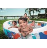 Bestway Inflatable Elliptic Family Pool 2.29m x 1.52m x 51cm - blue