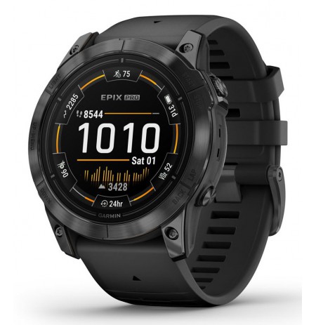 Garmin epix Pro (Gen 2) 3.56 cm (1.4") AMOLED 51 mm Digital 454 x 454 pixels Touchscreen Grey Wi-Fi GPS (satellite)