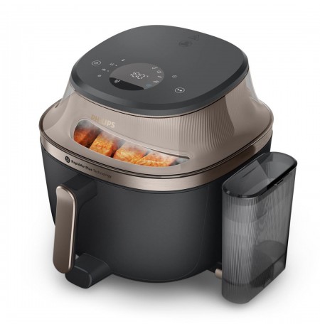 Philips 5000 series NA547/07 fryer Single 7.2 L Stand-alone 2000 W Hot air fryer Black, Gold