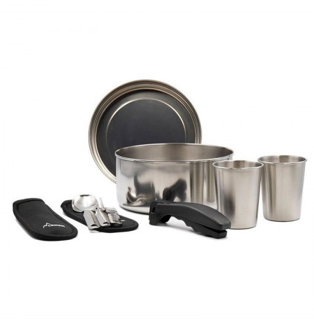 STAINLESS STEEL POT SET 2PERSONS 20CM