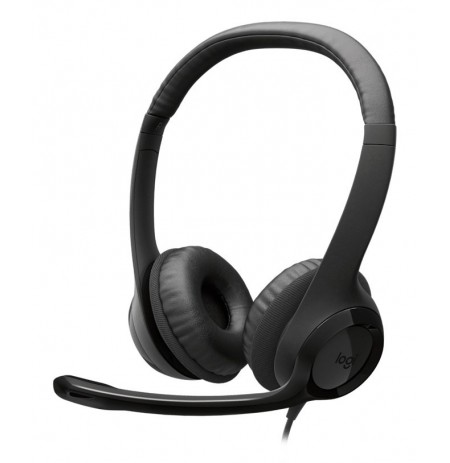 Logitech H390 USB Headset Wired Head-band Calls/Music USB Type-C Black