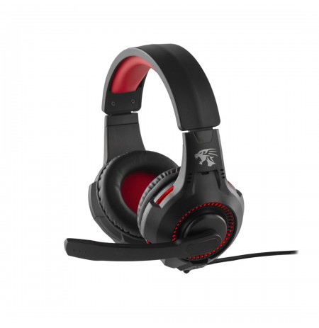 Preo 125085402 headphones/headset Wired Head-band Gaming Black, Red