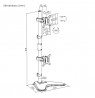 Equip 17"-32" Dual Vertical Monitor Tabletop Stand