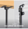 ONKRON Ceiling mount for TV 32"-80" max 68 kg, tilt-swivel, black