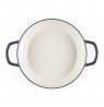 Salter BW13772GR Chester 2.8L Shallow Cast Iron Casserole Pot 30 cm, Green