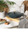Salter BW13772GR Chester 2.8L Shallow Cast Iron Casserole Pot 30 cm, Green