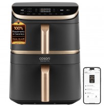 Cosori Turbo Tower Pro Smart Single 10.8 L Stand-alone 2630 W Hot air fryer Black, Gold