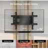 ONKRON Tilting and swiveling TV bracket for 40"-75" max 68 kg, black