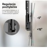 ONKRON Ceiling mount for TV 32"-80" max 68 kg, tilt-swivel, black