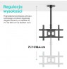 ONKRON Ceiling mount for TV 32"-80" max 68 kg, tilt-swivel, black