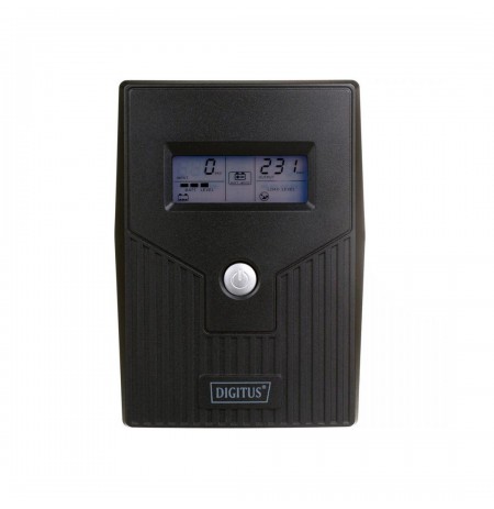 UPS Line-Ineractive LCD BASIC, 800VA/480W, 1x12V/9A, AVR, 2x Schuko CEE 7/3