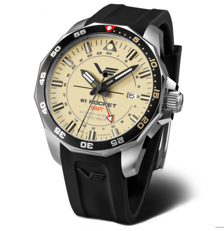 Vostok Europe N1 Rocket GMT NH34-225A713SLBK