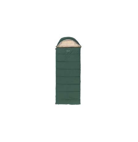 Outwell Camper Prime Green | Sleeping Bag | 235 x 90 cm | -15 to 5 °C | Right Zipper