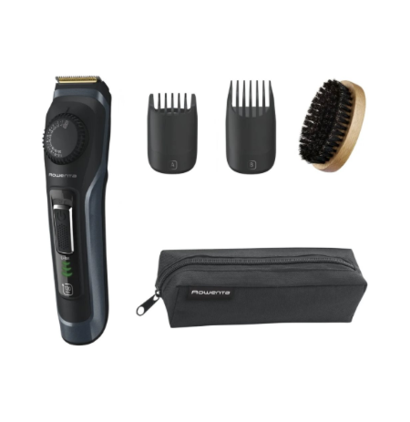 Rowenta Beard Trimmer | TN3804E0 Virtuo | Cordless | Number of length steps 39 | Black/Blue
