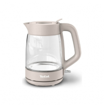TEFAL Kettle | KO2G0BE0 | 2000 W | Electric | 1.7 L | Glass | 360° rotational base | Grey/Transparent
