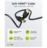 Goobay 80103 Soft HDMI High-Speed Cable with Ethernet | Soft | 2 m