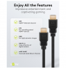 Goobay 80101 HDMI High-Speed Cable with Ethernet | Soft | 1 m