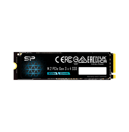 Silicon Power SP P34A60 | 128 GB | Solid-state drive interface M.2 PCIe Gen 3x4 | Read speed 1800 MB